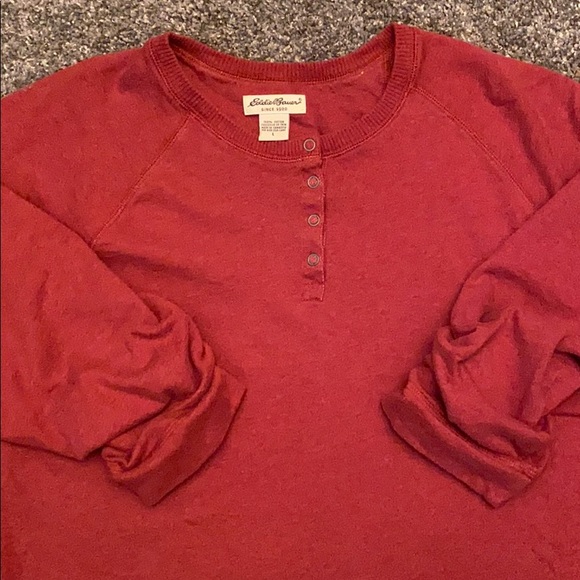 Eddie Bauer Rust Sweater- Large - Picture 2 of 6